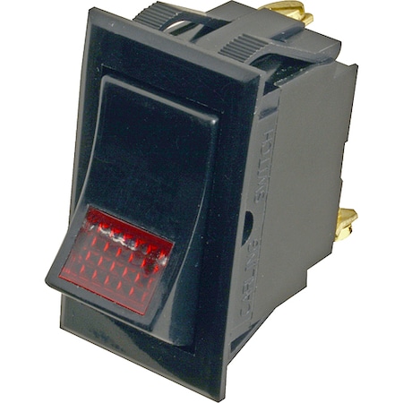 Texican Specialaty Products Switch, Rocker (On/Off, Red Lens) TSP-101